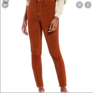 Free People burnt orange corduroy pant